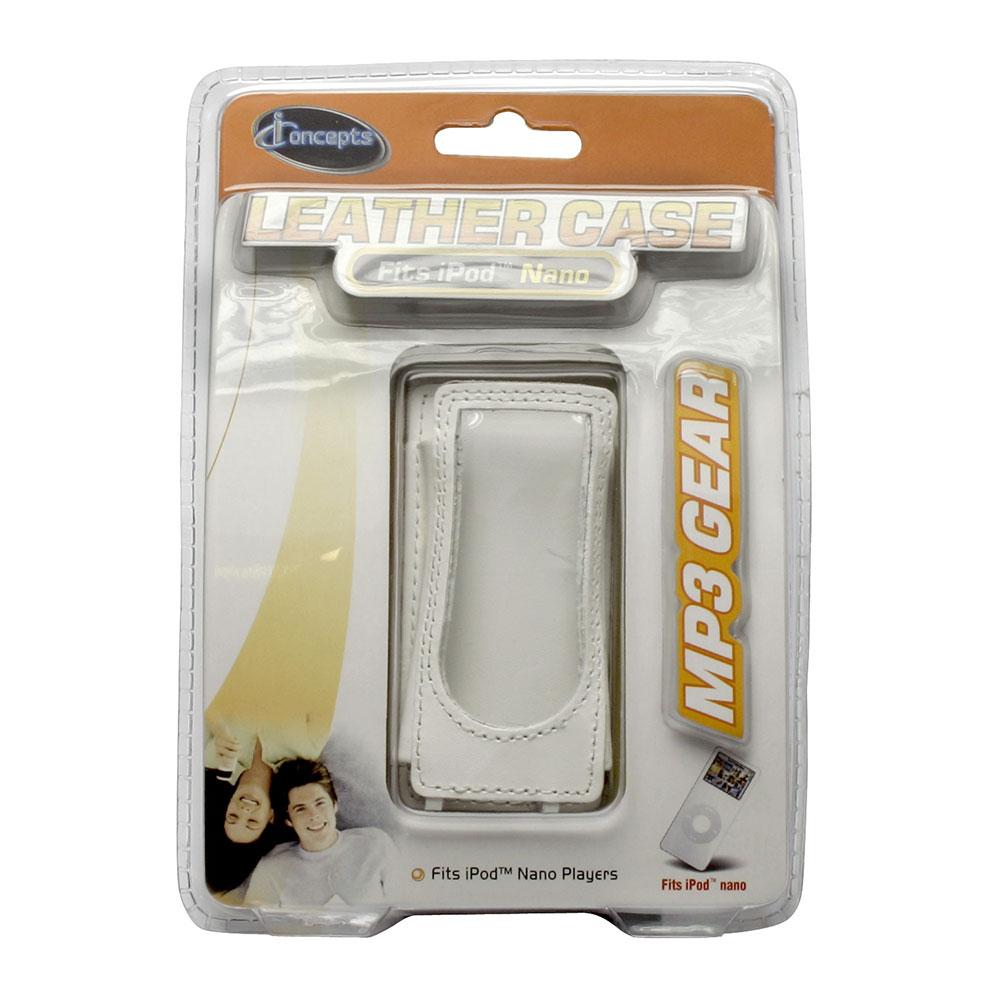 Estojo em couro para iPod Nano com frente transparente