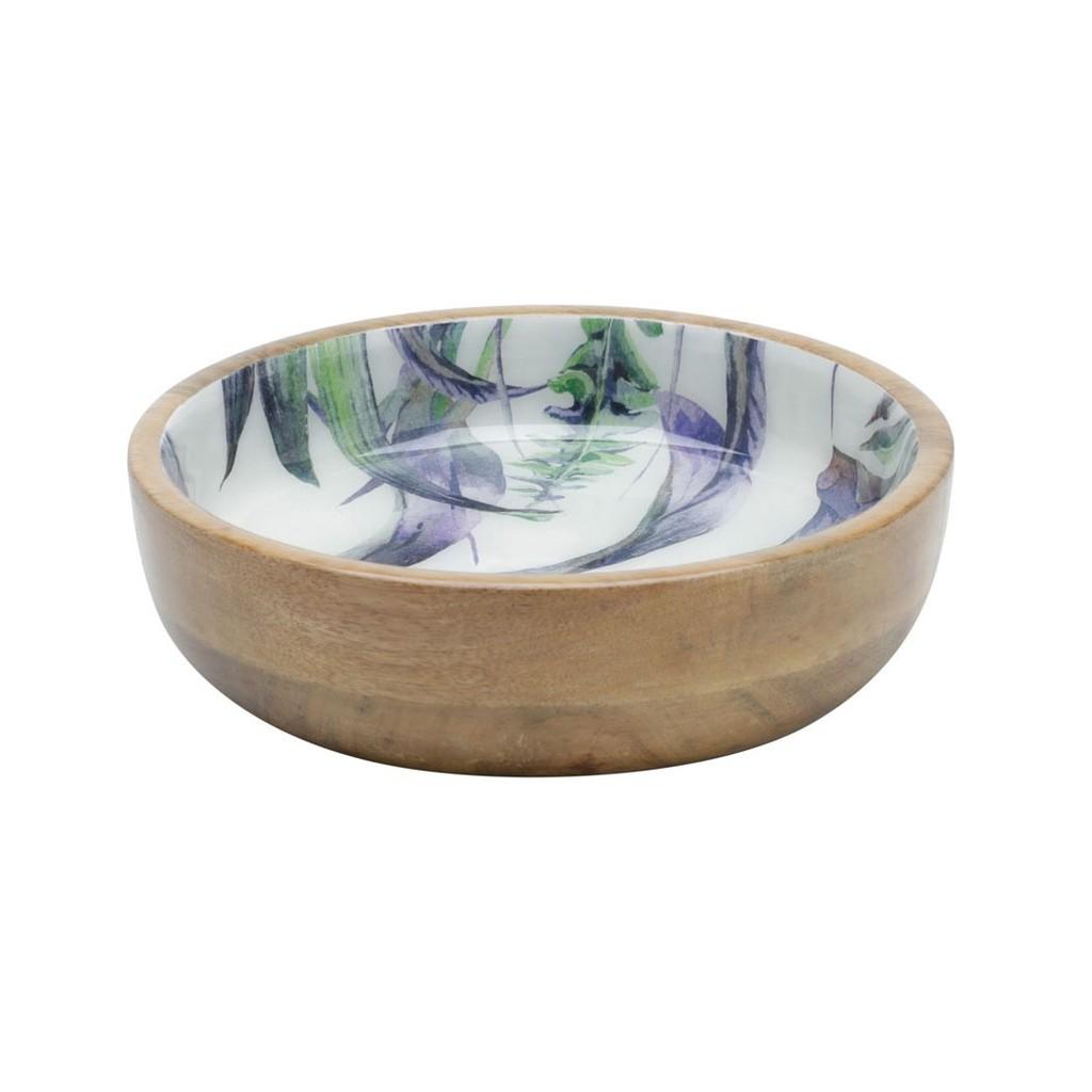 Bowl de madeira Flower 20x5cm