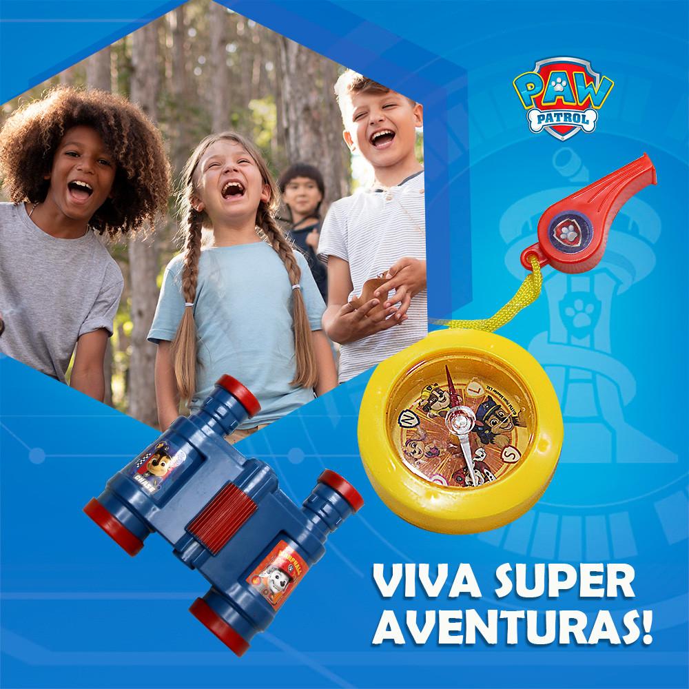 Brinquedo Kit Patrulha Canina Explorador Com Binóculo, Bússola E Apito Toyng