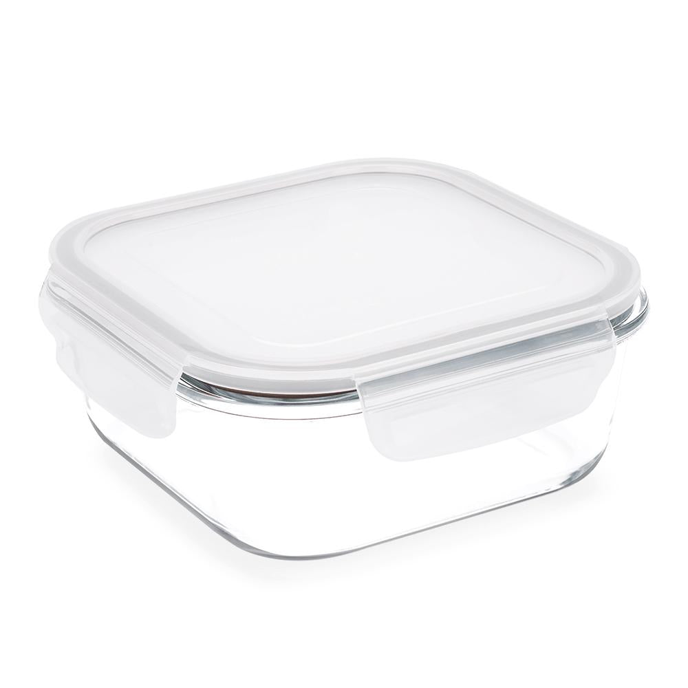 Pote Quadrado Hermético Lock&Stock 1100Ml - Brinox 18,5x18,5x7,5 cm