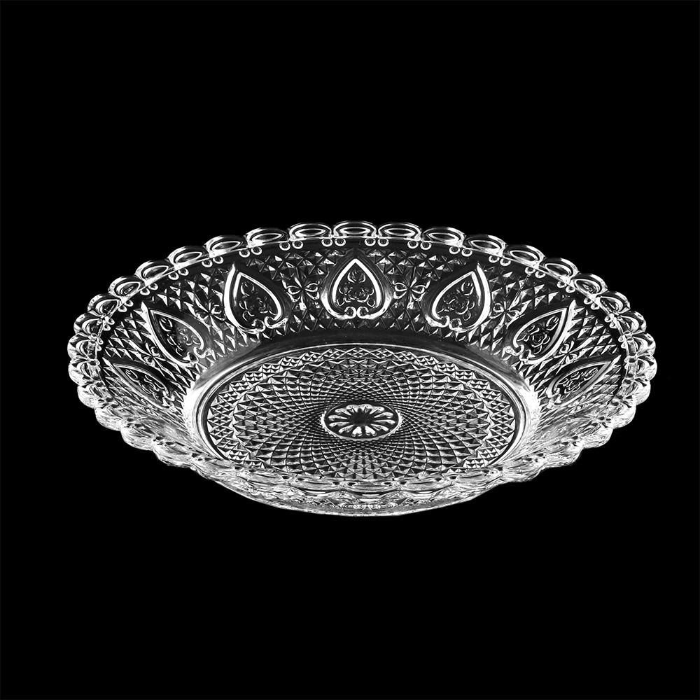 Centro de mesa de vidro king 30cm