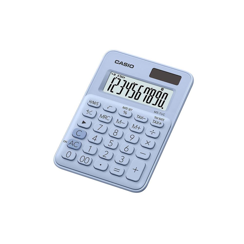 Mini Calculadora Casio de mesa c/ visor amplo 10 dígitos