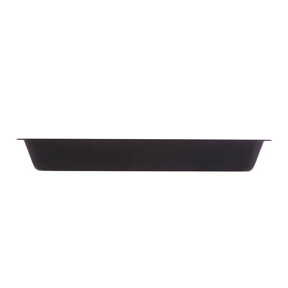 Assadeira retangular antiaderente de aço carbono 28x17x3cm