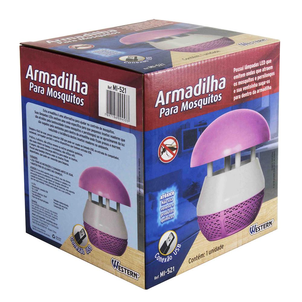 Armadilha para Mosquito Western Rosa