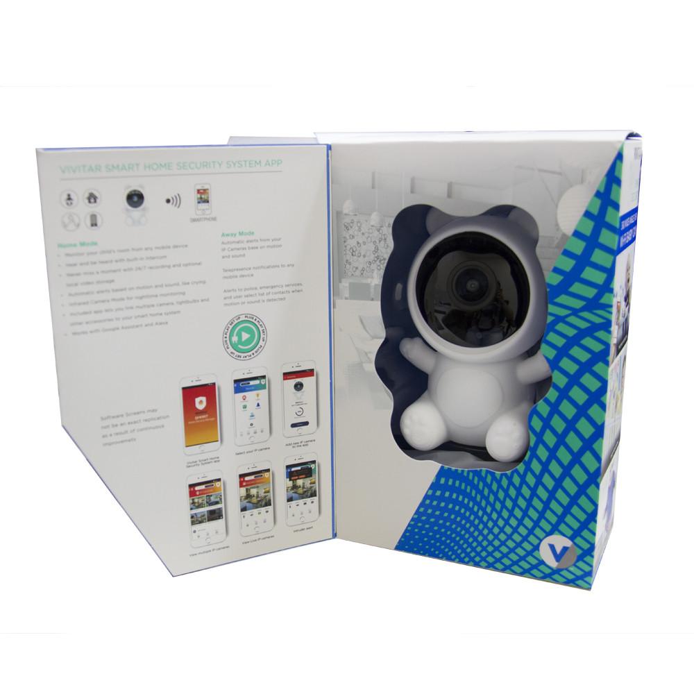 Babá eletrônica Vivitar Full HD com aplicativo Smart Home Security