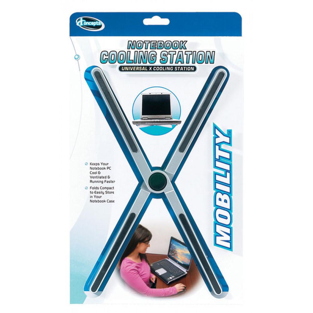 Base suporte em ´X´ para ventilação de notebook