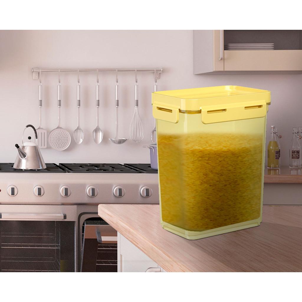 Pote Hermético Flap 12,5 x 8,7 x 15,7 cm 900 ml - Amarelo