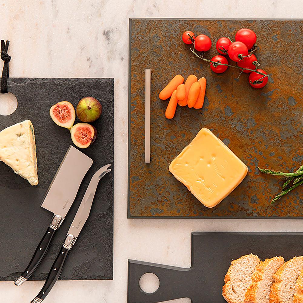 Kit Vinho Malbec Vistalba, Saca-rolhas, Tábua E Facas Para Queijo De Luxo