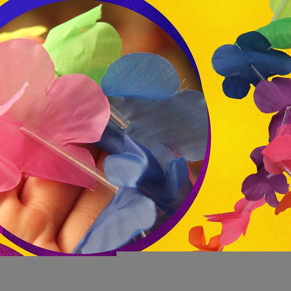 Colar Havaiano Colorido O Toque Tropical Do Carnaval 10 Unidades