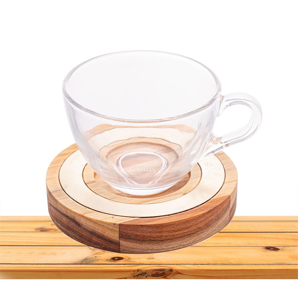 Conjunto com 6 xícaras de chá e pires 190ml