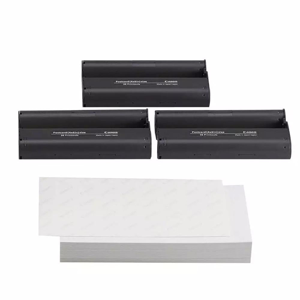 Kit Contendo 3 Toners E 108 Papéis Fotográficos Impressões E Recordações