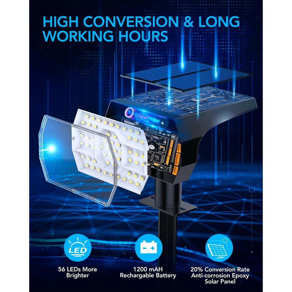 Conjunto 6 Luminárias LED energia Solar para uso externo