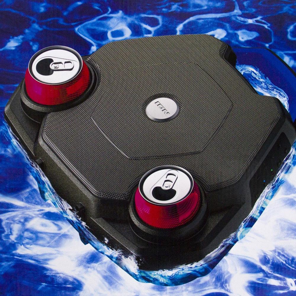 Boombox flutuante para piscina Party Float com porta-copos e bandeja Pong