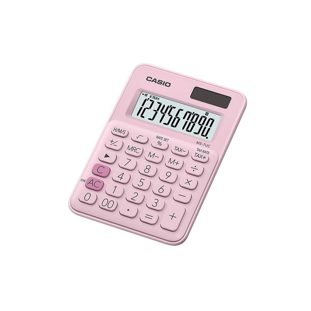 Mini Calculadora Casio de mesa c/ visor amplo 10 dígitos