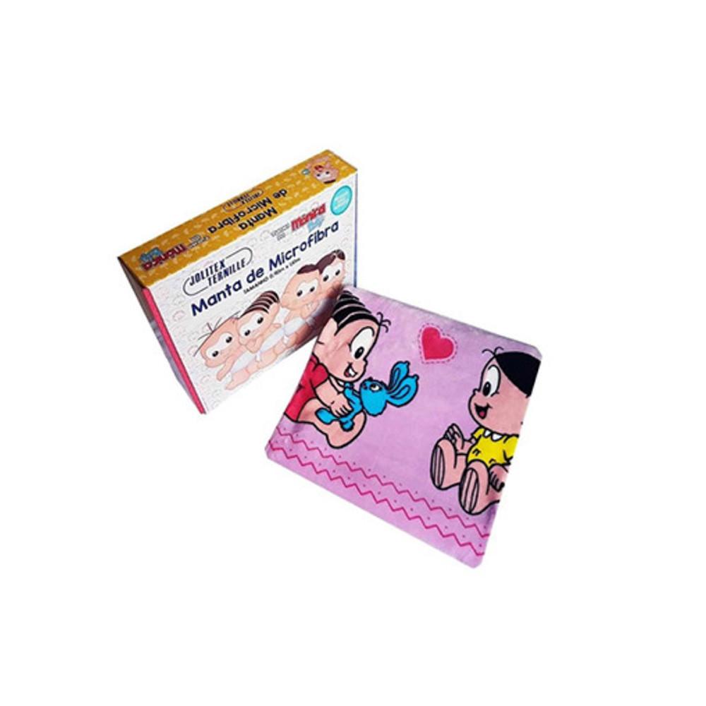 Manta Turma Da Mônica Baby Jolitex 90x110Cm Flanelada Macia