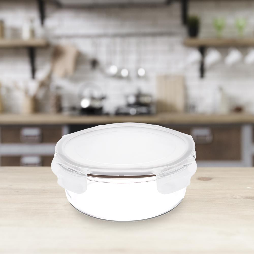 Pote Redondo Hermético Lock&Stock 200 Ml Brinox 11,5x11,5x5,6 cm