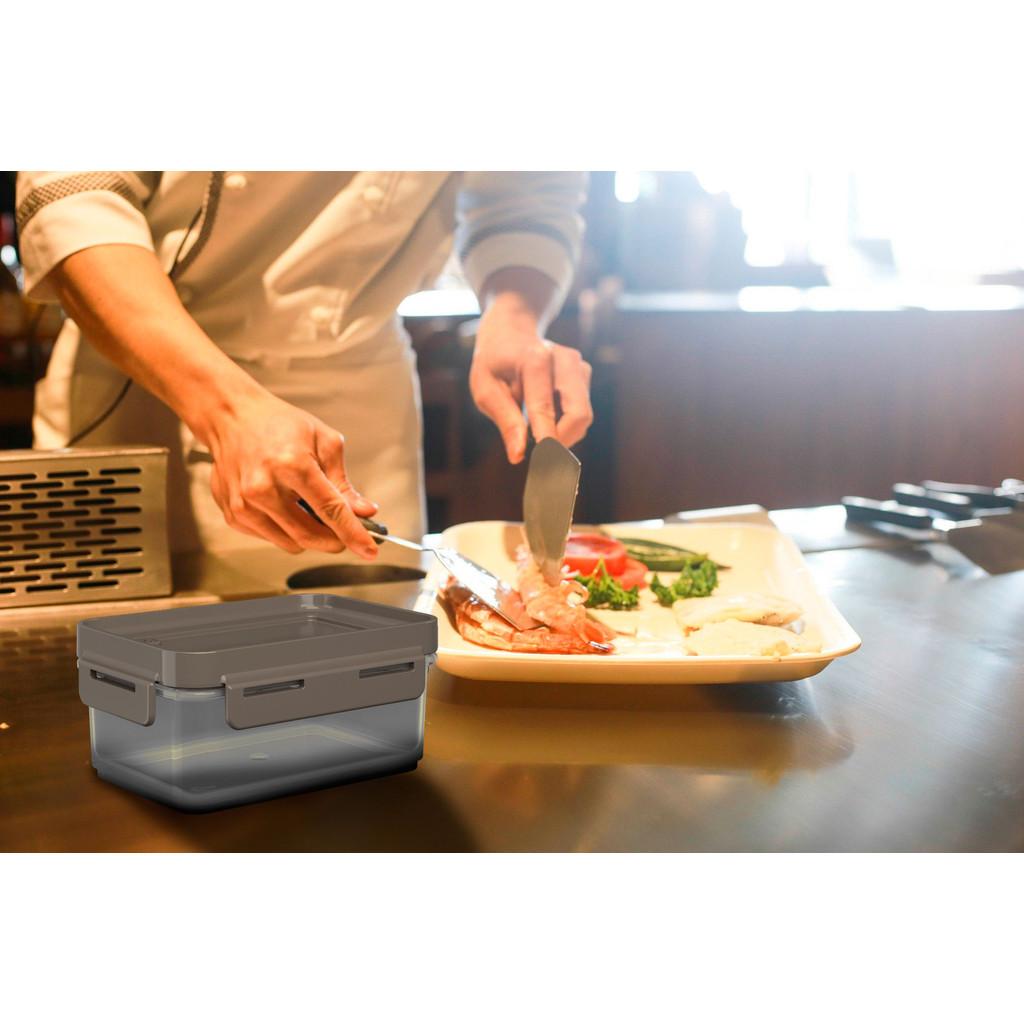 Pote Hermético Flap 18,5 x 14,5 x 11 cm 1,5 L - Cinza