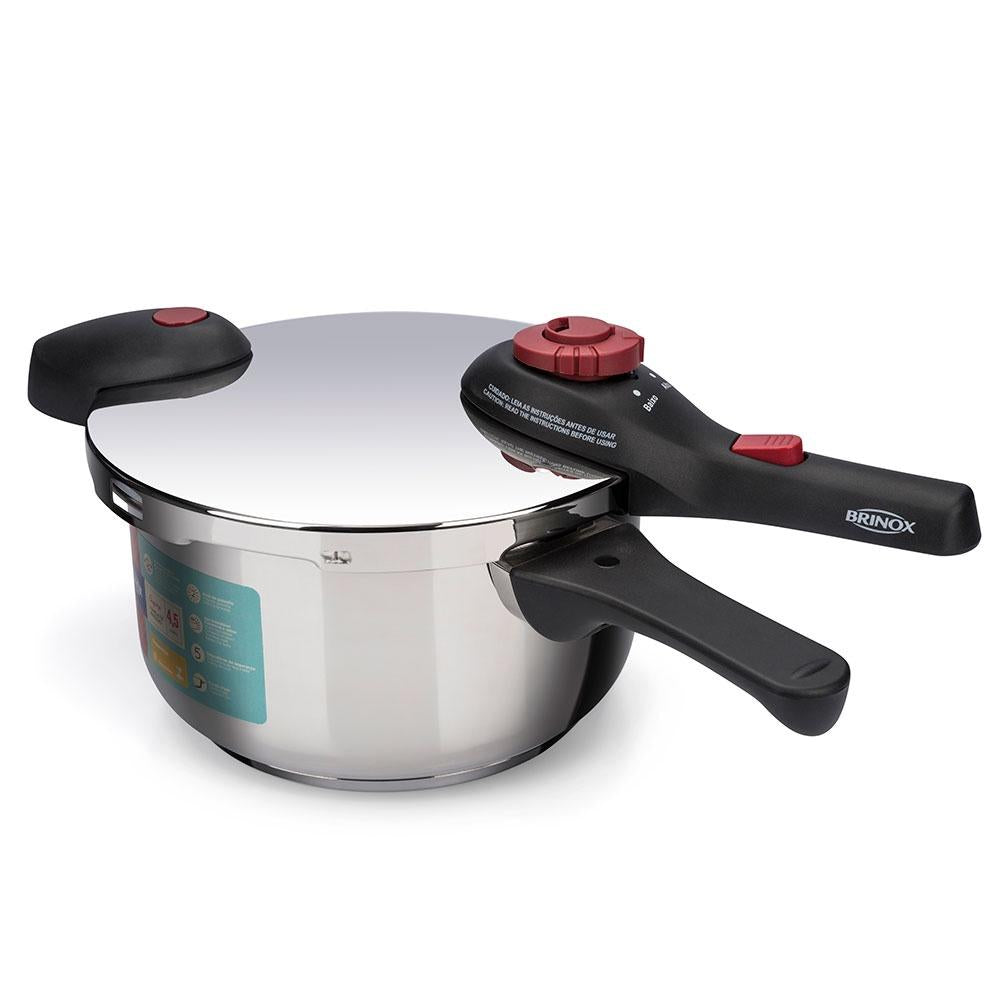 Panela de Pressão Inox 4,5 L - Supra 22x19,5cm