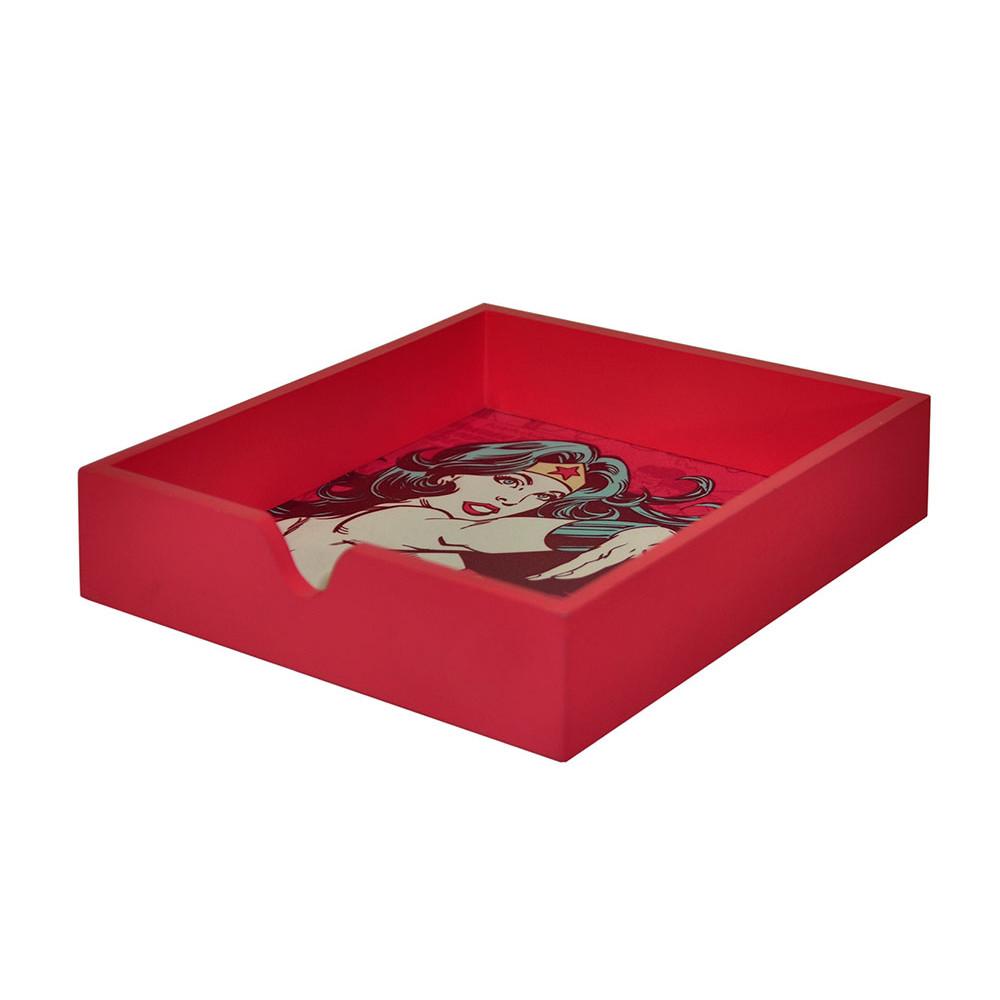 Porta Guardanapos Madeira DC Ww Power Vermelho