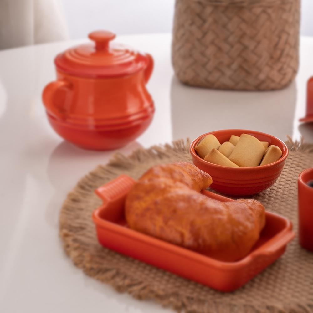 Conjunto com 2 bowls de cerâmica retrô Sortido 10x4,5cm