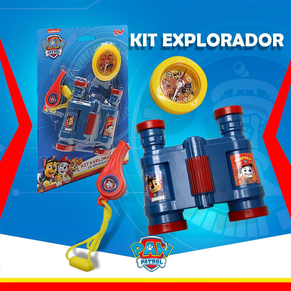 Brinquedo Kit Patrulha Canina Explorador Com Binóculo, Bússola E Apito Toyng