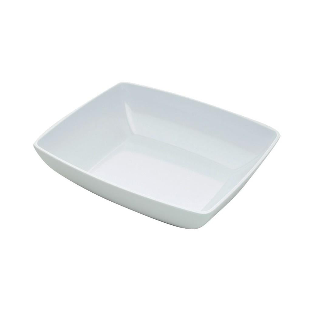 Saladeira melamina branca 33x28x9cm