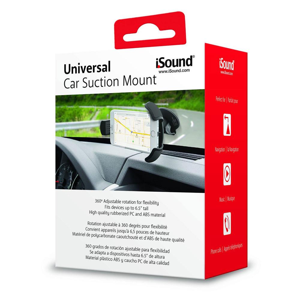 Suporte veicular com ventosa para smartphone e GPS