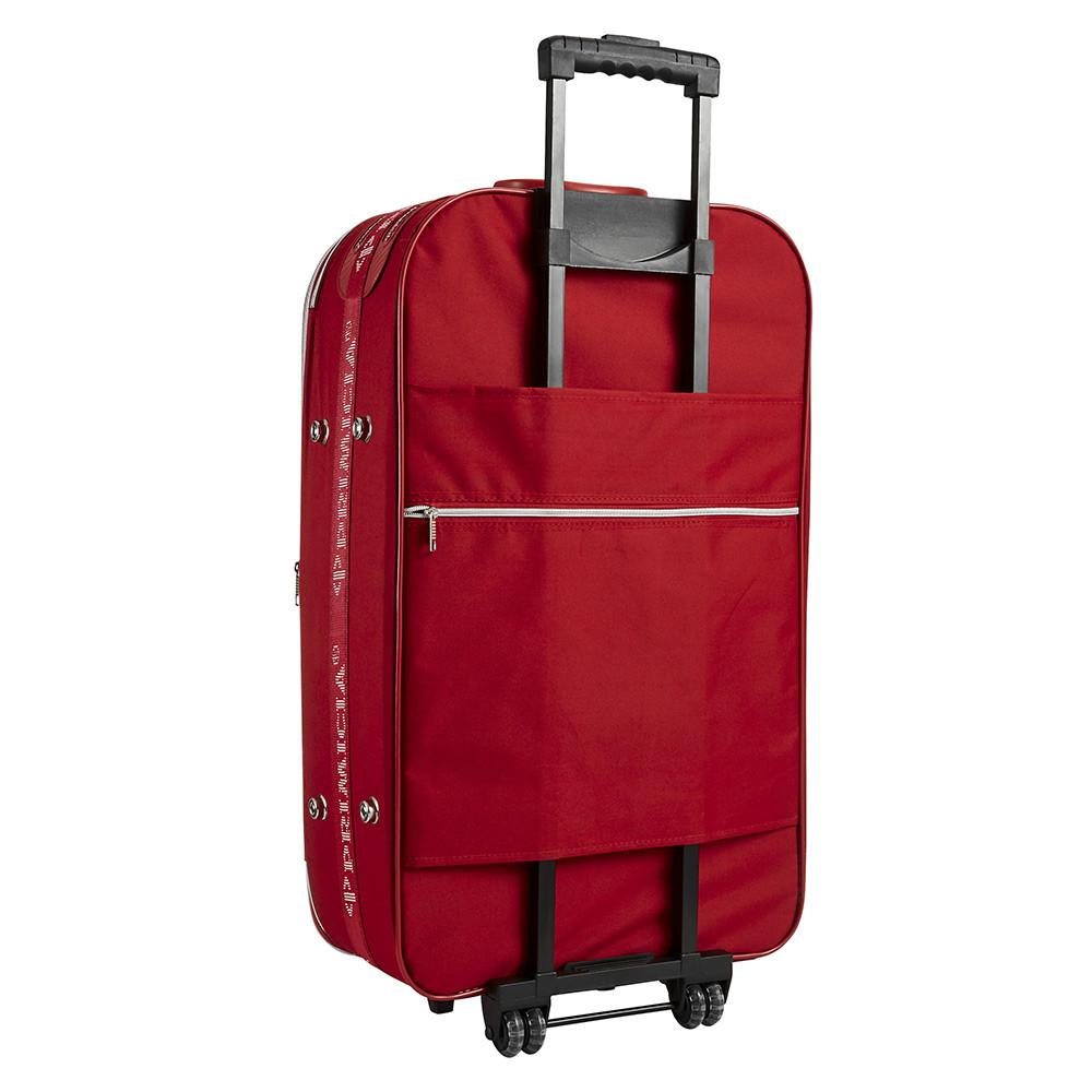 Mala viagem Primicia Poliéster Rodinhas Grande - Vermelha