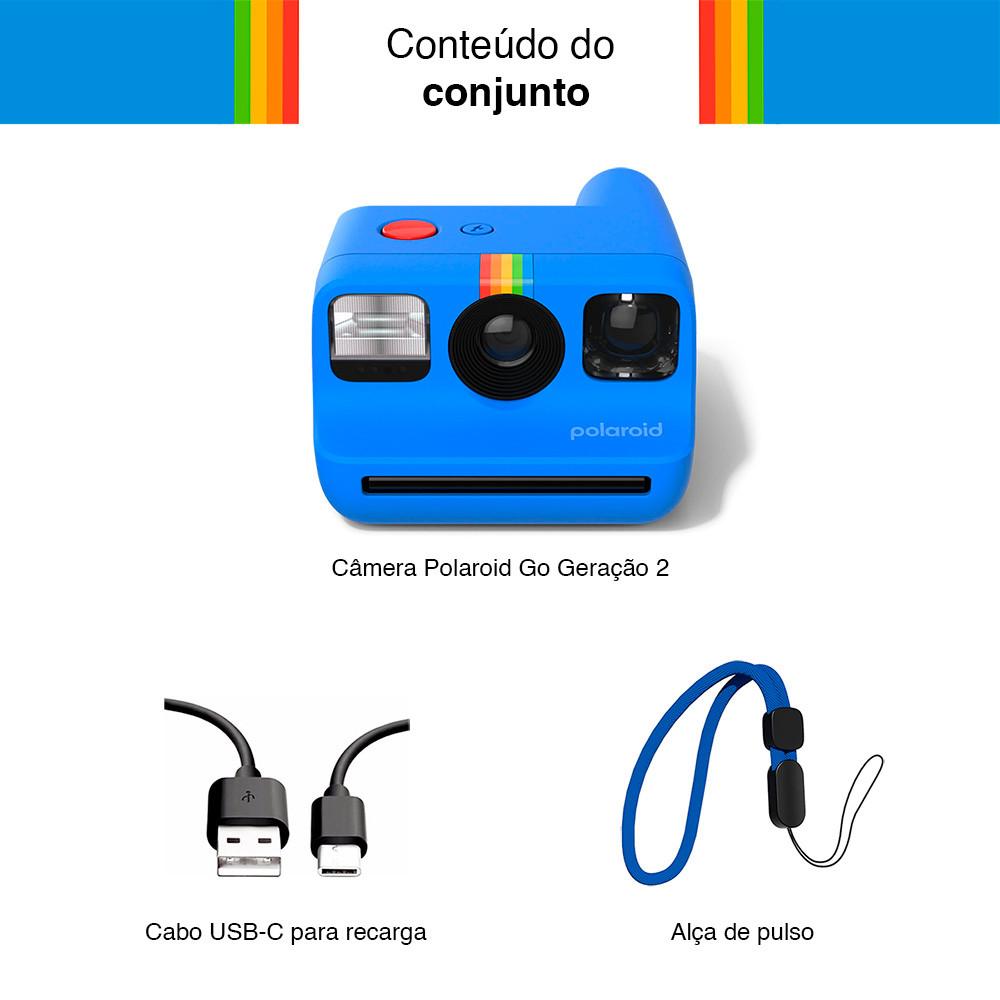 Câmera Instantânea Polaroid Go 2ª Geração Sustentável Com Espelho Para Selfie