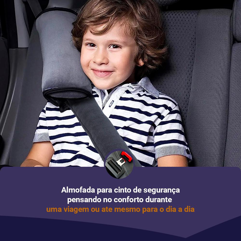Almofada Para Cinto De Segurança Ajustável Em Malha Plush