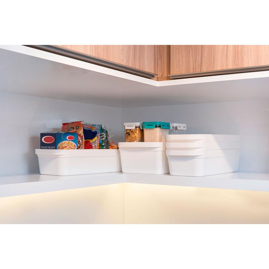 Cesta Média Loft 36,5 cm x 21 cm x 13 cm 7 L - Branca