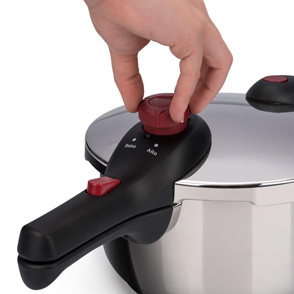 Panela de Pressão Inox 4,5 L - Supra 22x19,5cm
