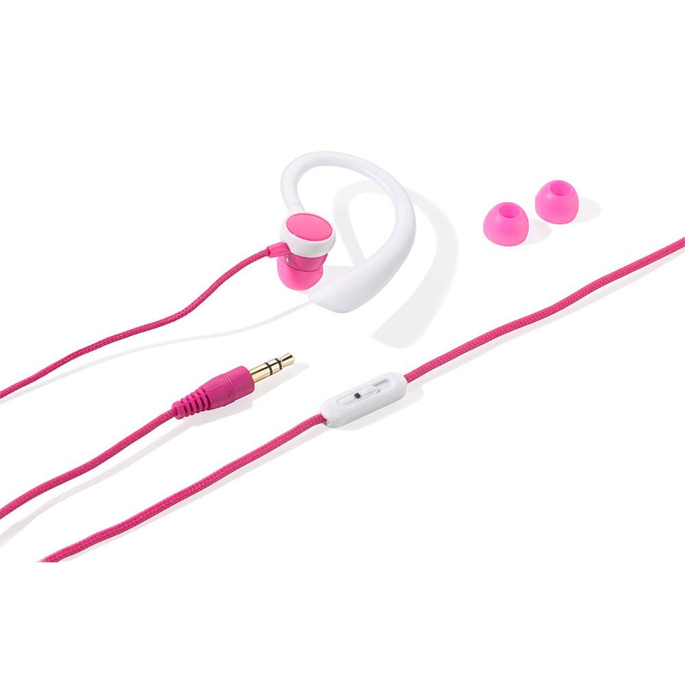 Fone de ouvido esportivo com plugs isolantes de ruído em gel e controle de volume