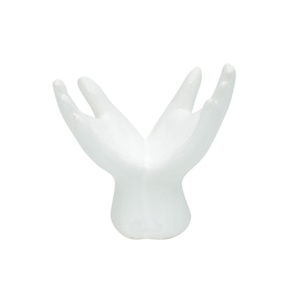 Decor Hands and Heart em Cerâmica 9 X 6 X 13 Cm