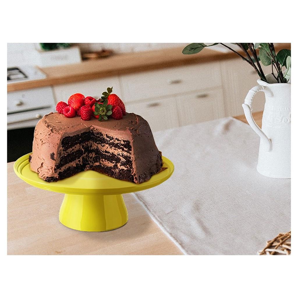Boleira grande Cake 32 x 32 x 11,6 cm - Amarela Coza