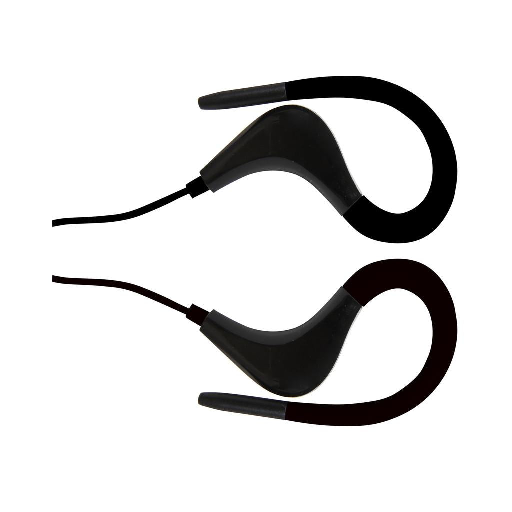 Fone de ouvido tipo auricular com microfone no cabo