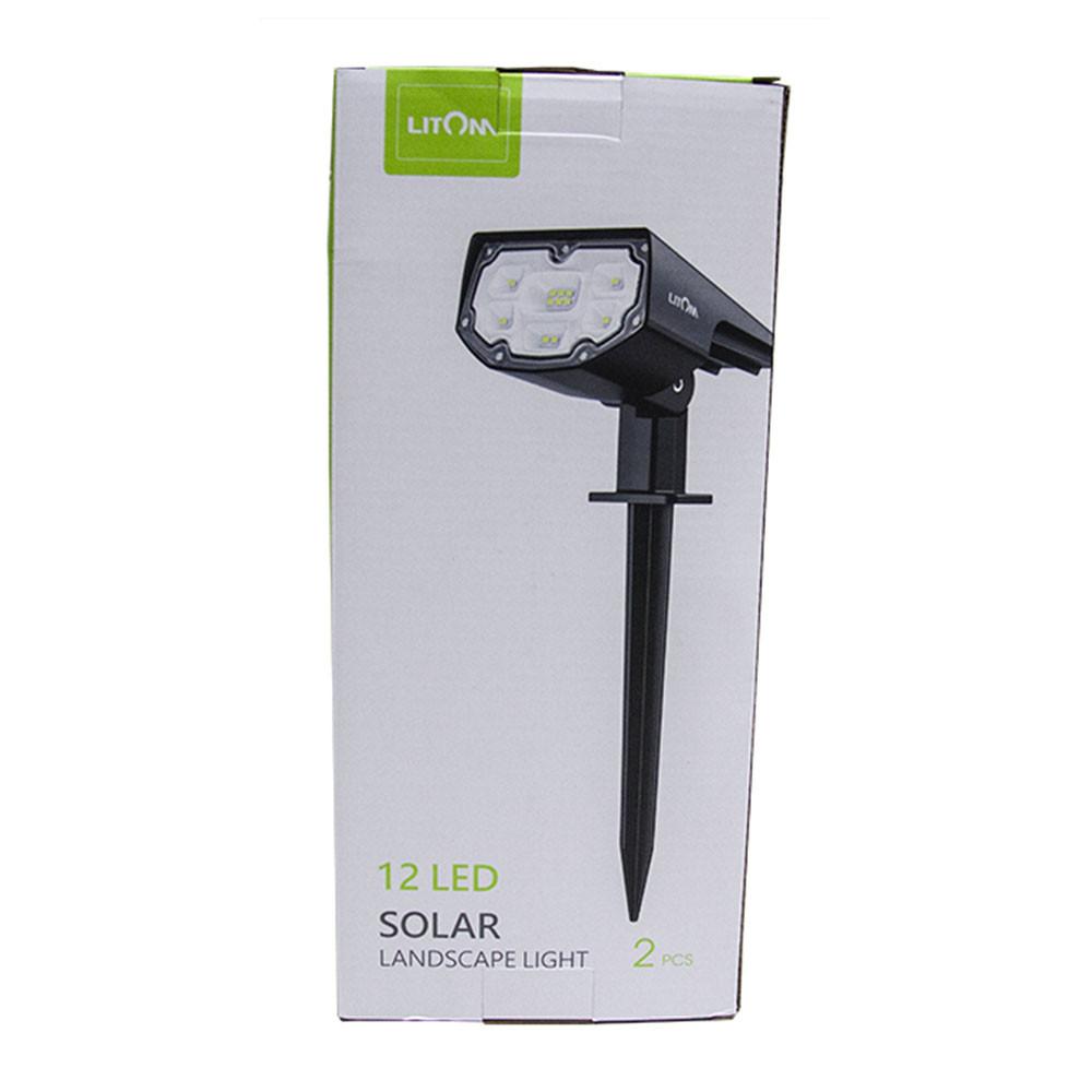Conjunto 2 Luminárias LED LITOM X001-YKC69J energia Solar para uso externo