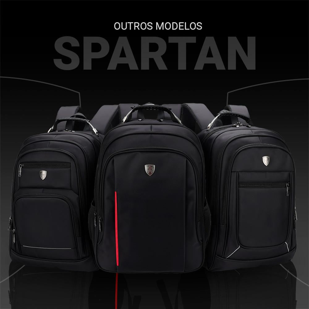Mochila Spartan Com Cabo De Aço E Compartimento Para Notebook Isibrás