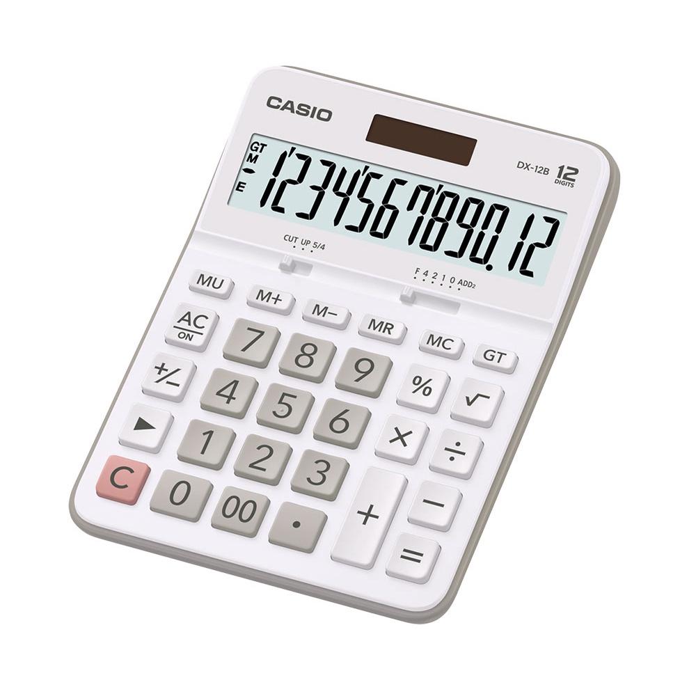 Calculadora de mesa com visor amplo de 12 dígitos