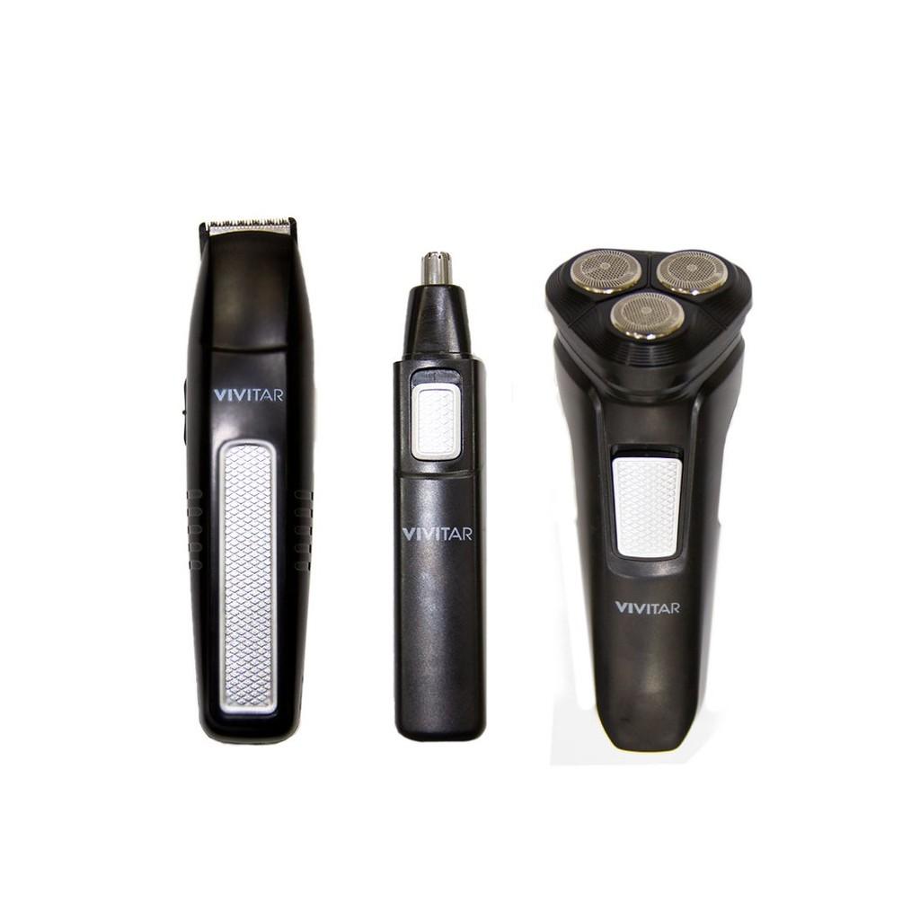 Kit Barbeador e Aparador de Pelos Barba e Cabelo com 11 peças