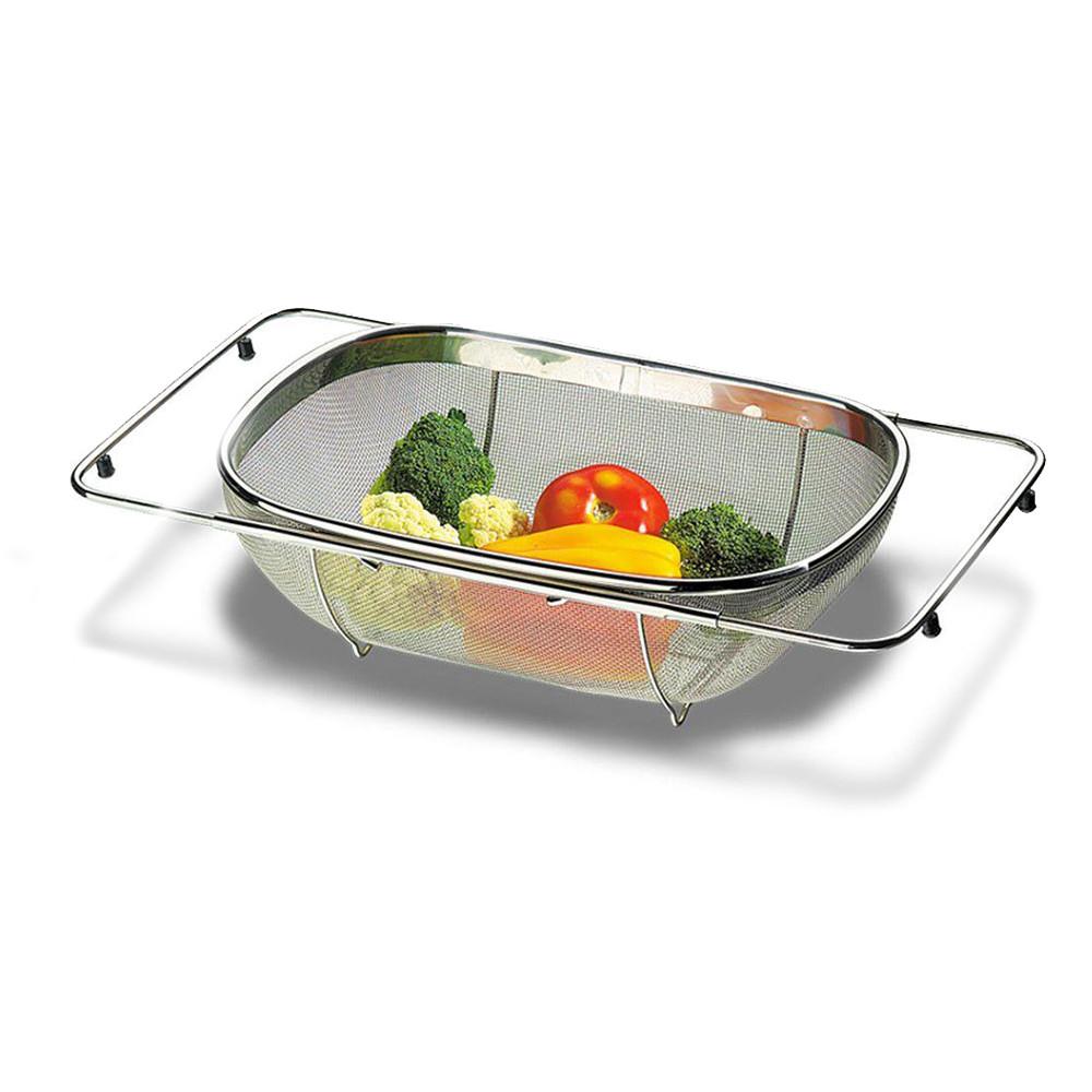 Cesto para Lavar Frutas e Verduras Aço Inox - Verona 56 x 24,5 x 11 cm - Brinox