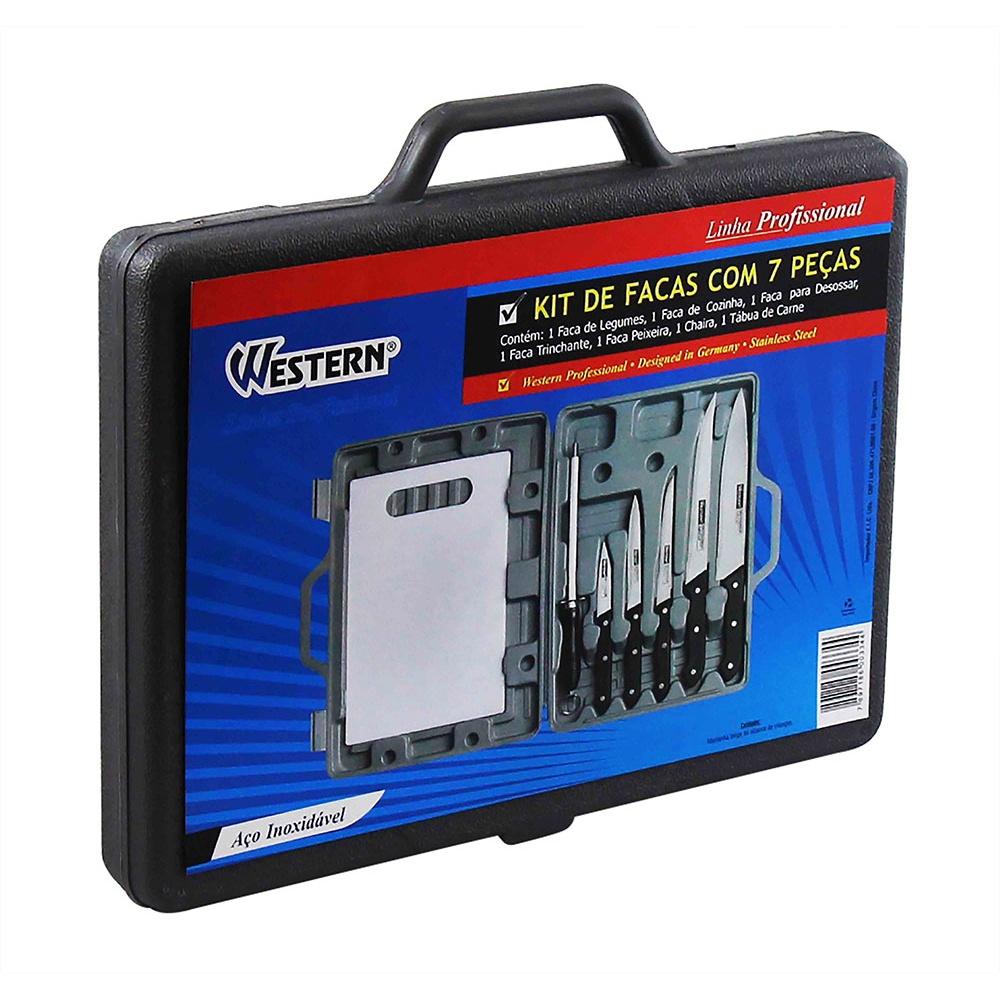 Kit de Facas Western Inox com 7 Peças