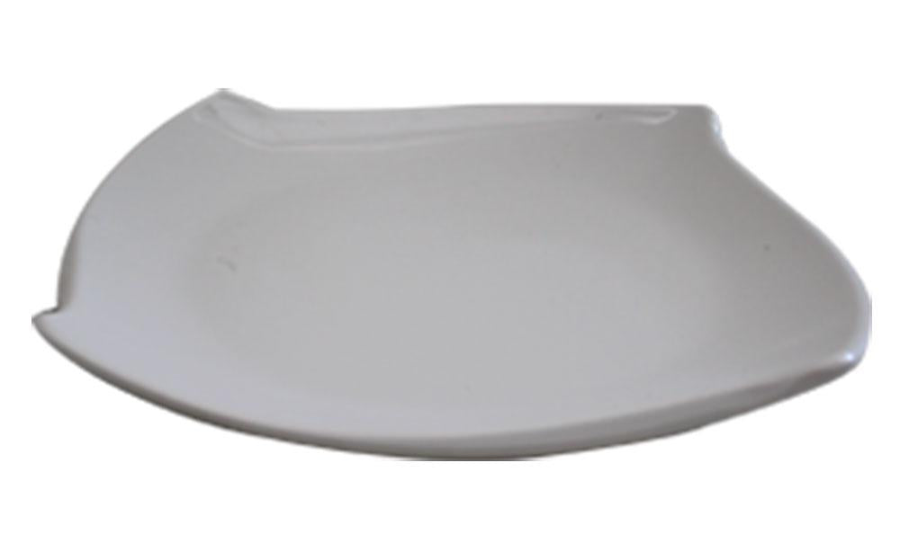 Prato Brinox Quadrado 30,5Cm Melamina Branco