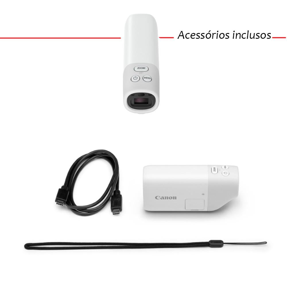 Monóculo Digital PowerShot Zoom Canon Full HD Capture E Compartilhe