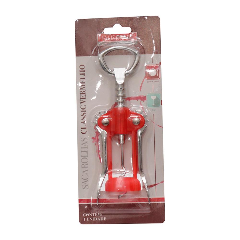 Saca rolhas classic vermelho