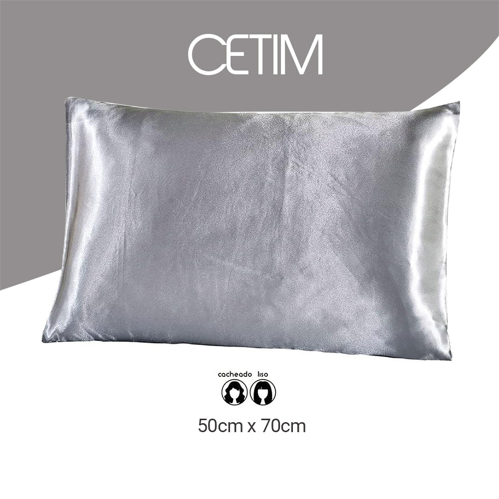 Capa De Travesseiro Em Cetim Bye Bye Frizz 50cm x 70cm