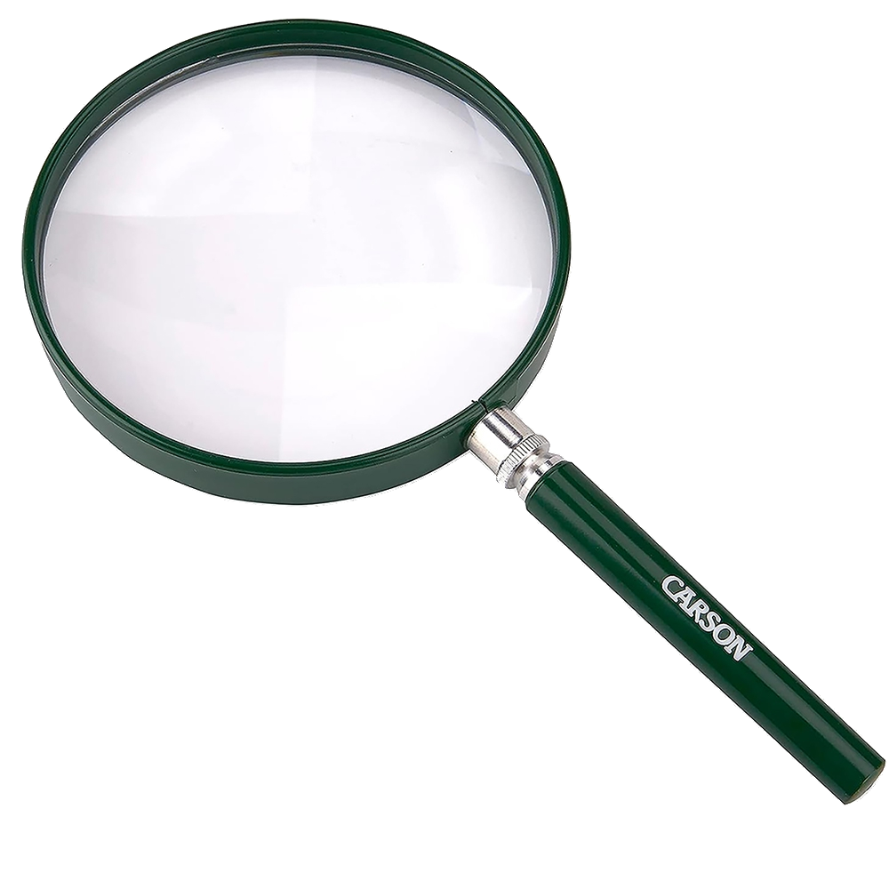 Lupa De Mão Big Eye Com Lente Extra Grande De 13cm E Zoom 2X