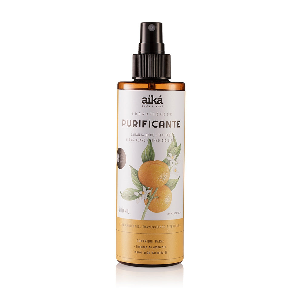 Aromatizador De Ambiente Spray 200ml Óleos Essenciais Aiká