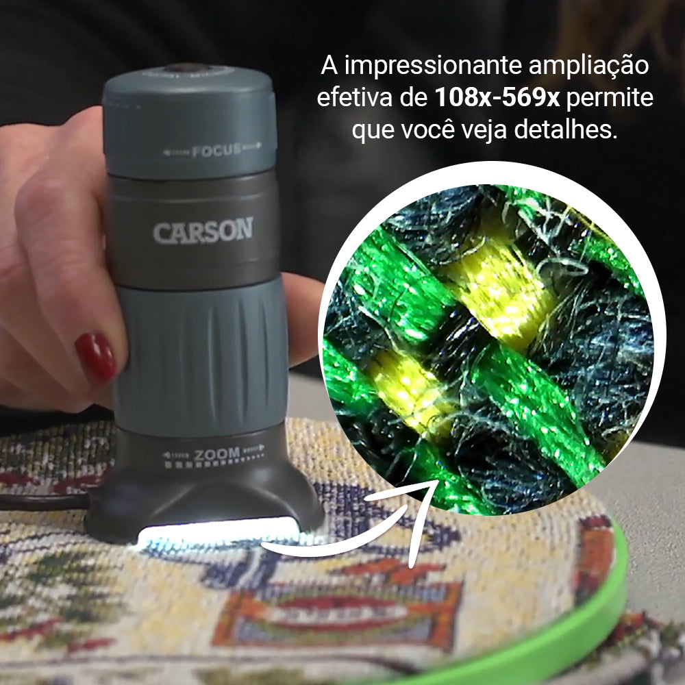 Microscópio Digital USB Zpix 300 108x-569x Com Câmera Integrada E Captura De Vídeo