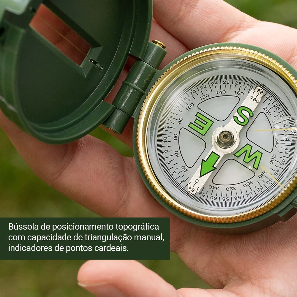 Kit Carson Adventure Pak Com Binóculo, Bússola, Lanterna, Apito E Bolsa
